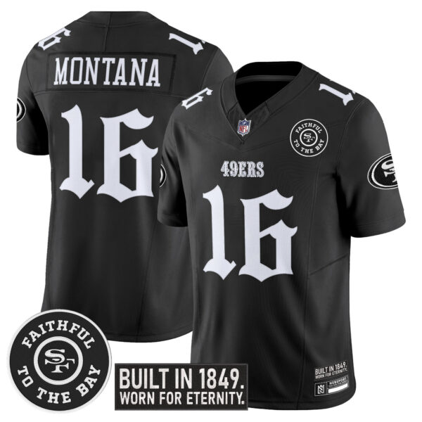 Men's San Francisco 49ers 'Fog City Gothic Edition' Vapor Limited Jersey - All Stitched - Image 8