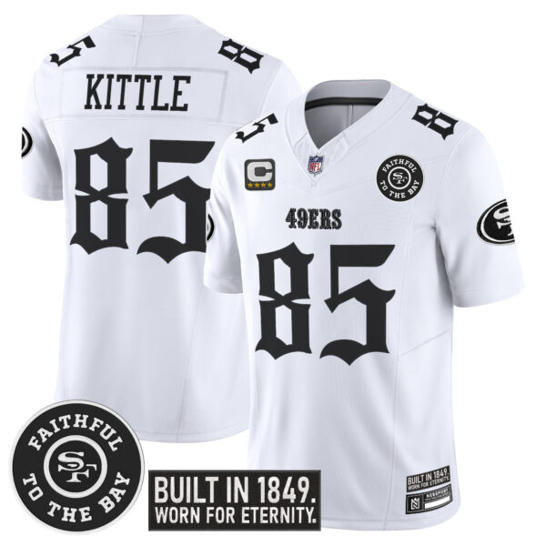 Men's San Francisco 49ers 'Fog City Gothic Edition' Vapor Limited Jersey - All Stitched - Image 14