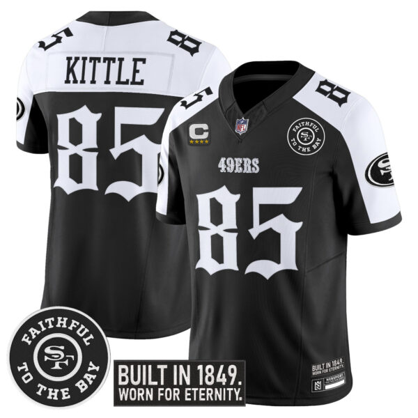 Men's San Francisco 49ers 'Fog City Gothic Edition' Vapor Limited Jersey - All Stitched - Image 24