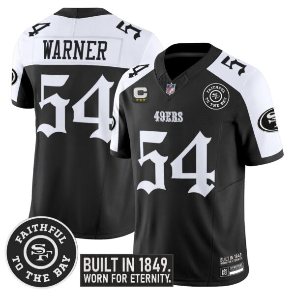 Men's San Francisco 49ers 'Fog City Gothic Edition' Vapor Limited Jersey - All Stitched - Image 25