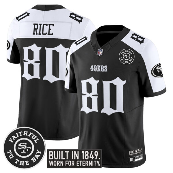 Men's San Francisco 49ers 'Fog City Gothic Edition' Vapor Limited Jersey - All Stitched - Image 26