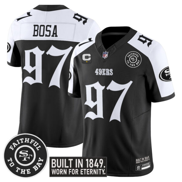 Men's San Francisco 49ers 'Fog City Gothic Edition' Vapor Limited Jersey - All Stitched - Image 27