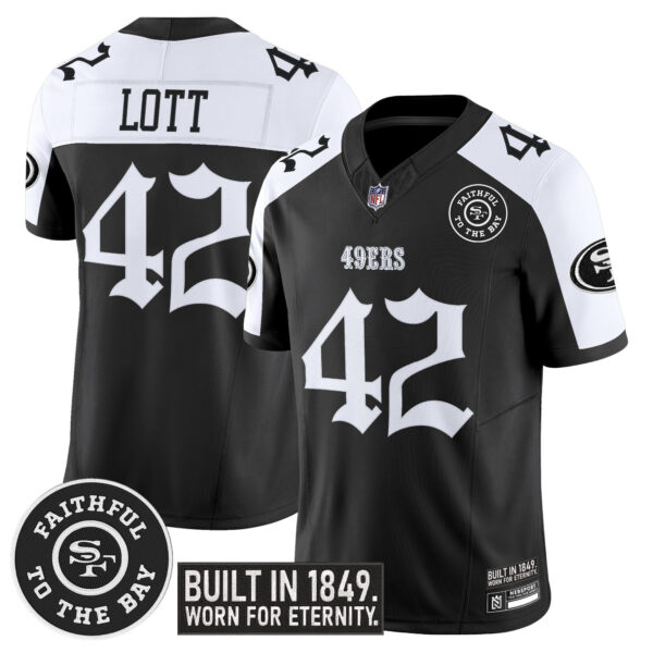 Men's San Francisco 49ers 'Fog City Gothic Edition' Vapor Limited Jersey - All Stitched - Image 30