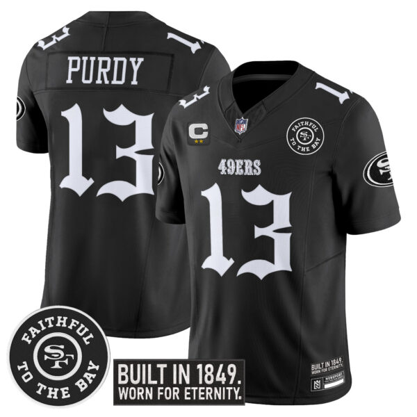 Men's San Francisco 49ers 'Fog City Gothic Edition' Vapor Limited Jersey - All Stitched