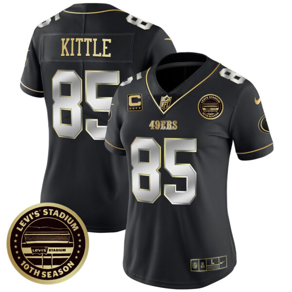 Women's 49ers Levi'S Stadium 10th Season Patch Vapor Limited Jersey - All Stitched - Image 34