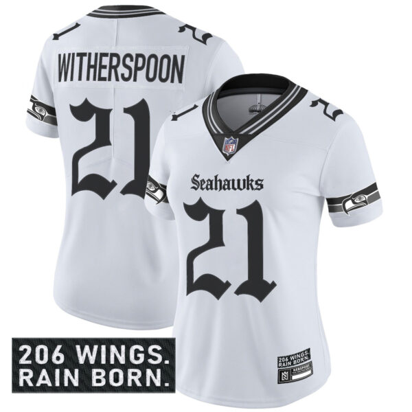 Women's Seattle Seahawks 'Gothic Rain City Shadows Edition' Vapor Limited Jersey - All Stitched - Image 13
