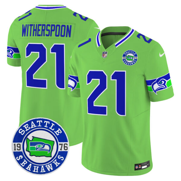 Men's Seattle Seahawks 2025 Seattle Est. 1976 Patch Vapor Limited Jersey - All Stitched - Image 13