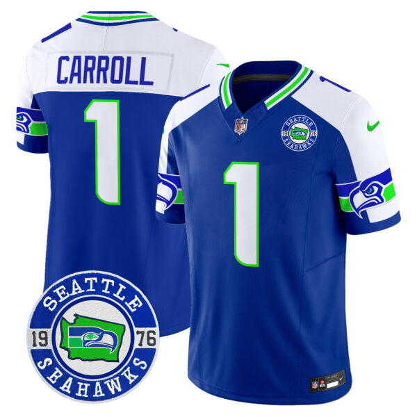 Men's Seattle Seahawks 2025 Seattle Est. 1976 Patch Vapor Limited Jersey - All Stitched - Image 27