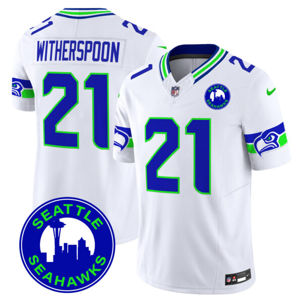 Men's Seattle Seahawks 2025 Seattle City Patch Vapor Limited Jersey - All Stitched - Image 29