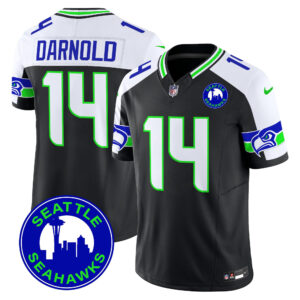 Men's Seattle Seahawks 2025 Seattle City Patch Vapor Limited Jersey - All Stitched