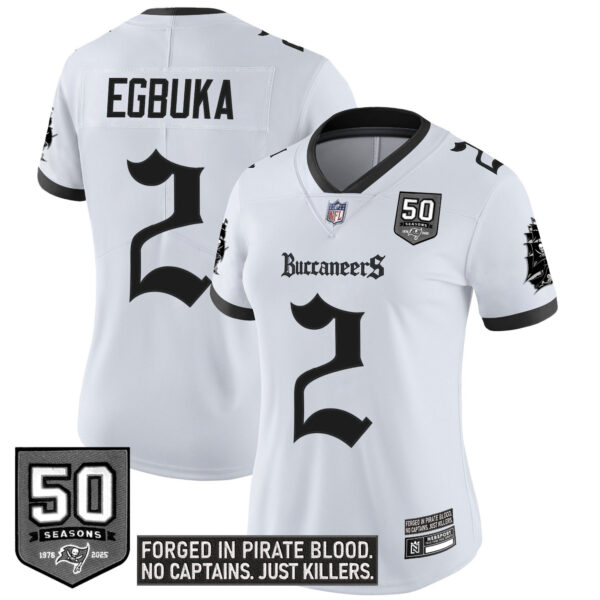 Women's Tampa Bay Buccaneers 'Gothic Pirate Shadows Edition' Vapor Limited Jersey - All Stitched - Image 15