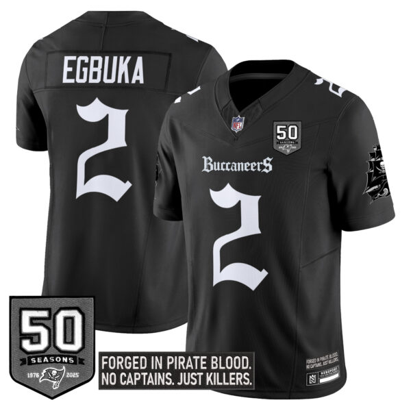 Men's Tampa Bay Buccaneers 'Gothic Pirate Shadows Edition' Vapor Limited Jersey - All Stitched - Image 5