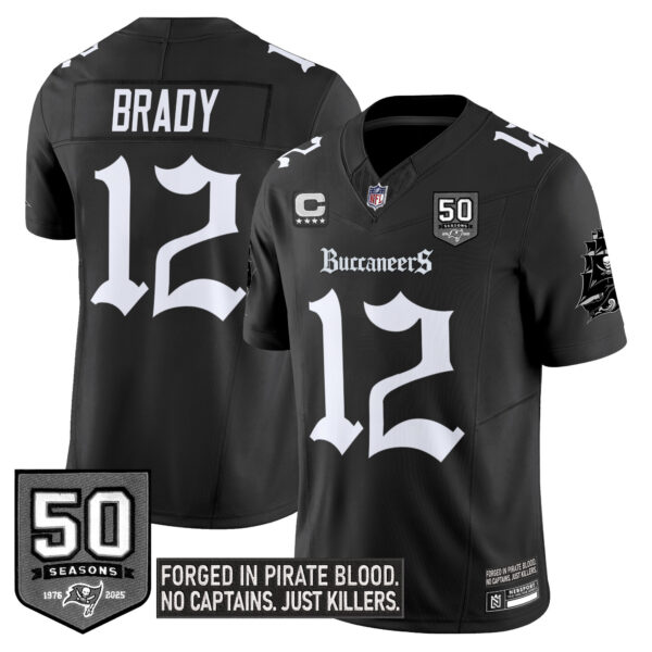 Men's Tampa Bay Buccaneers 'Gothic Pirate Shadows Edition' Vapor Limited Jersey - All Stitched - Image 7