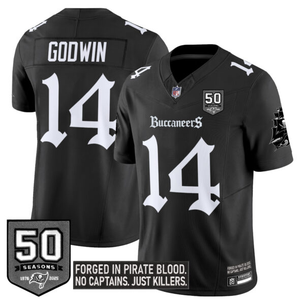 Men's Tampa Bay Buccaneers 'Gothic Pirate Shadows Edition' Vapor Limited Jersey - All Stitched - Image 9