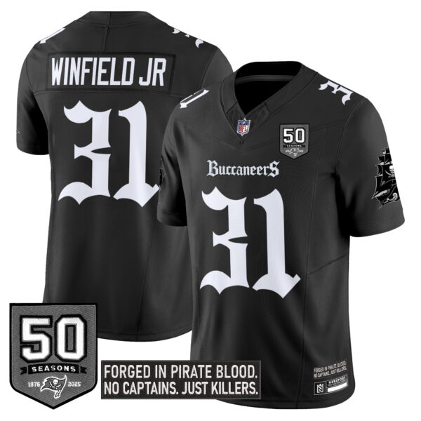 Men's Tampa Bay Buccaneers 'Gothic Pirate Shadows Edition' Vapor Limited Jersey - All Stitched - Image 11