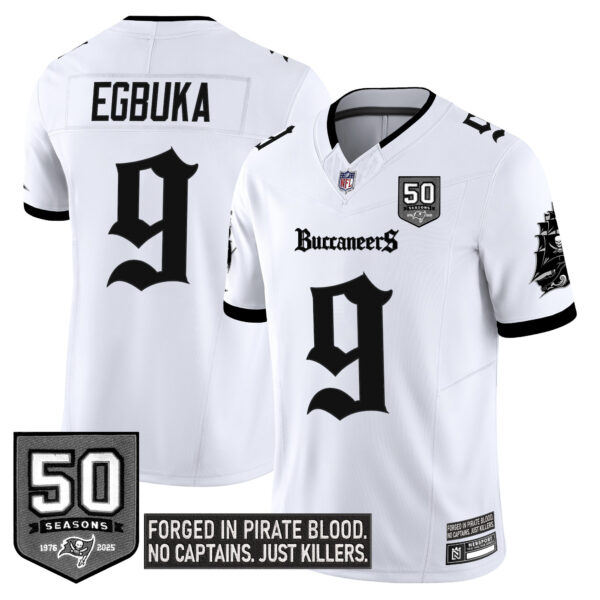 Men's Tampa Bay Buccaneers 'Gothic Pirate Shadows Edition' Vapor Limited Jersey - All Stitched - Image 16