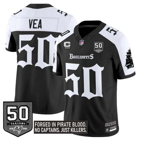 Men's Tampa Bay Buccaneers 'Gothic Pirate Shadows Edition' Vapor Limited Jersey - All Stitched - Image 34