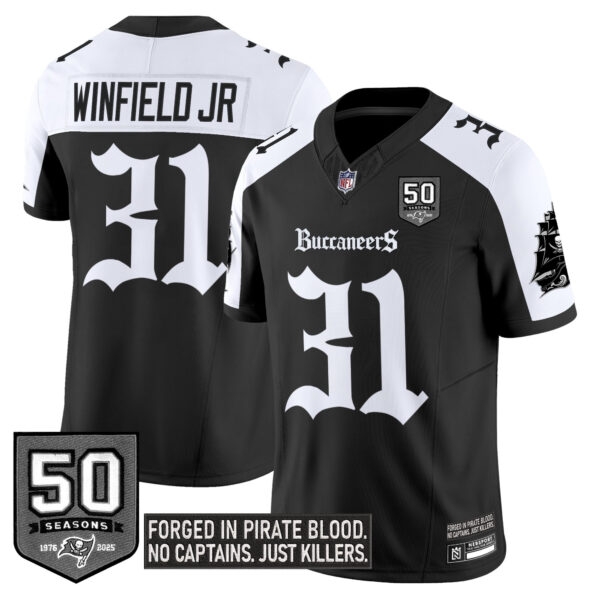 Men's Tampa Bay Buccaneers 'Gothic Pirate Shadows Edition' Vapor Limited Jersey - All Stitched - Image 35