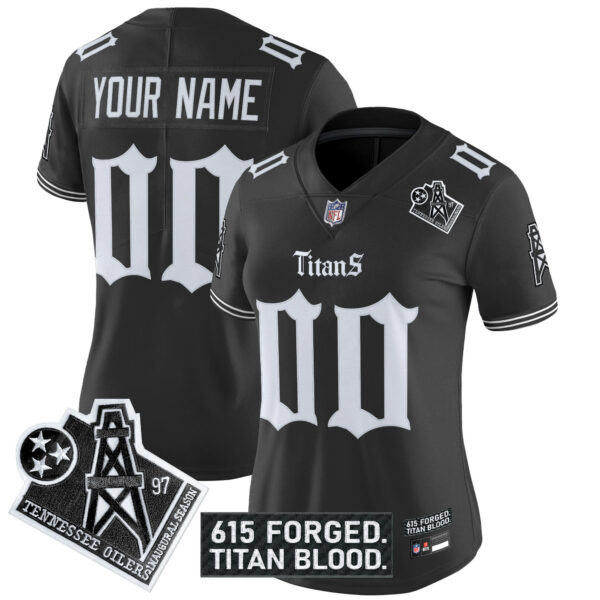 Tennessee Titans 'Titan Gothic Shadows Drop' Vapor Limited Custom Jersey - All Stitched - Image 4