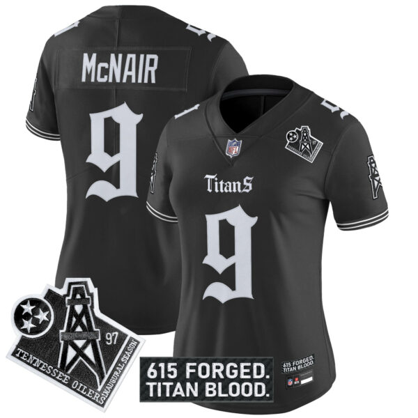 Women's Tennessee Titans 'Titan Gothic Shadows Drop' Vapor Limited Jersey - All Stitched - Image 9
