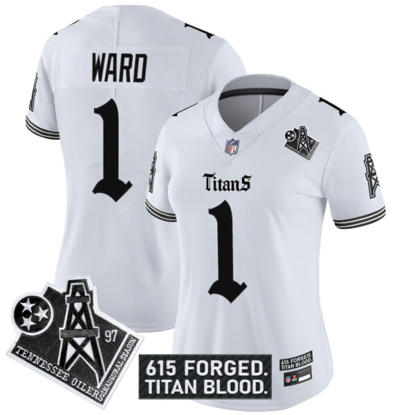 Women's Tennessee Titans 'Titan Gothic Shadows Drop' Vapor Limited Jersey - All Stitched - Image 11