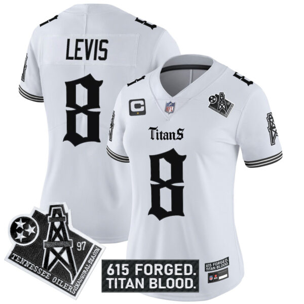 Women's Tennessee Titans 'Titan Gothic Shadows Drop' Vapor Limited Jersey - All Stitched - Image 14