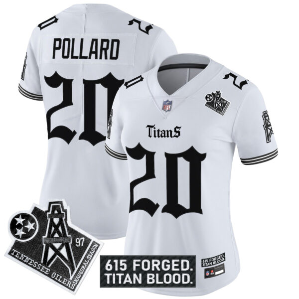 Women's Tennessee Titans 'Titan Gothic Shadows Drop' Vapor Limited Jersey - All Stitched - Image 15