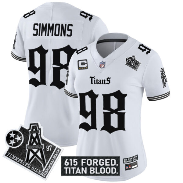 Women's Tennessee Titans 'Titan Gothic Shadows Drop' Vapor Limited Jersey - All Stitched - Image 18