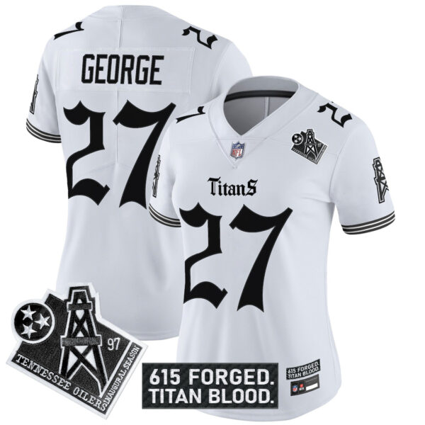 Women's Tennessee Titans 'Titan Gothic Shadows Drop' Vapor Limited Jersey - All Stitched - Image 20