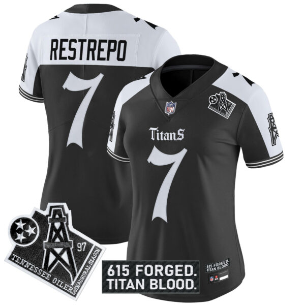 Women's Tennessee Titans 'Titan Gothic Shadows Drop' Vapor Limited Jersey - All Stitched - Image 23