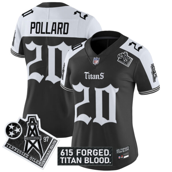 Women's Tennessee Titans 'Titan Gothic Shadows Drop' Vapor Limited Jersey - All Stitched - Image 25