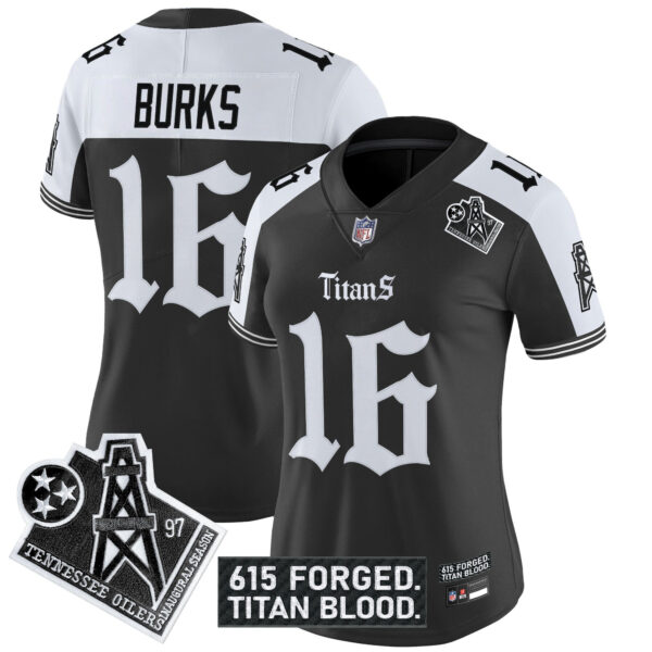 Women's Tennessee Titans 'Titan Gothic Shadows Drop' Vapor Limited Jersey - All Stitched - Image 27