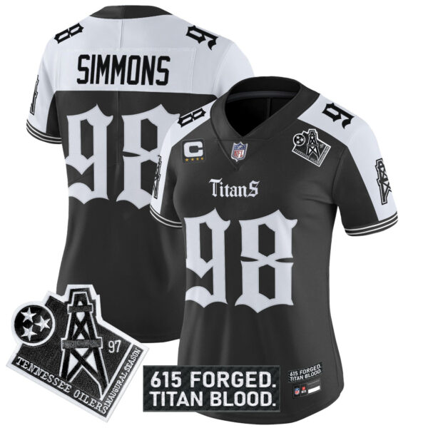 Women's Tennessee Titans 'Titan Gothic Shadows Drop' Vapor Limited Jersey - All Stitched - Image 28