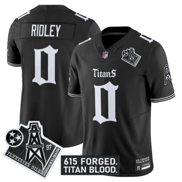 Men's Tennessee Titans 'Titan Gothic Shadows Drop' Vapor Limited Jersey - All Stitched - Image 6