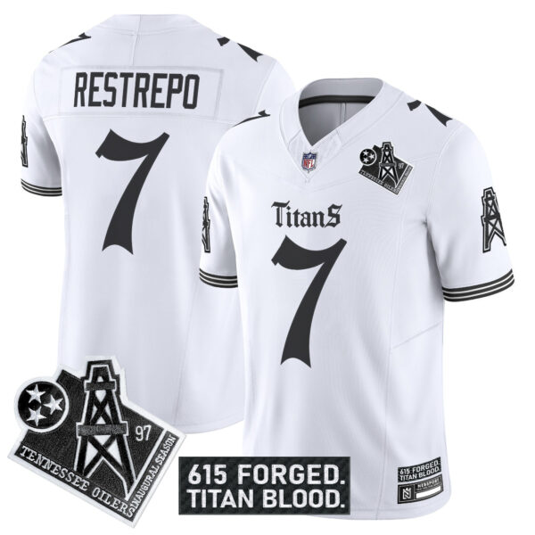 Men's Tennessee Titans 'Titan Gothic Shadows Drop' Vapor Limited Jersey - All Stitched - Image 13