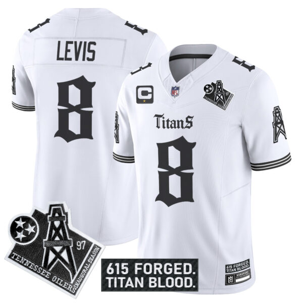 Men's Tennessee Titans 'Titan Gothic Shadows Drop' Vapor Limited Jersey - All Stitched - Image 14