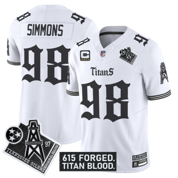 Men's Tennessee Titans 'Titan Gothic Shadows Drop' Vapor Limited Jersey - All Stitched - Image 18