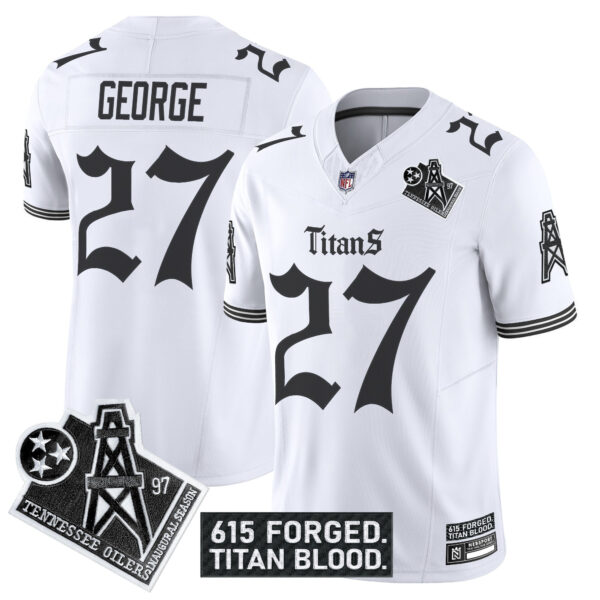 Men's Tennessee Titans 'Titan Gothic Shadows Drop' Vapor Limited Jersey - All Stitched - Image 20