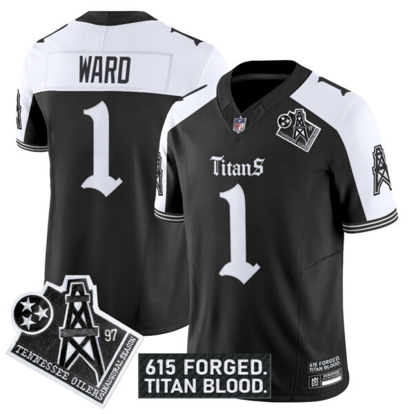 Men's Tennessee Titans 'Titan Gothic Shadows Drop' Vapor Limited Jersey - All Stitched - Image 21