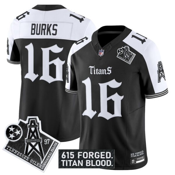Men's Tennessee Titans 'Titan Gothic Shadows Drop' Vapor Limited Jersey - All Stitched - Image 27