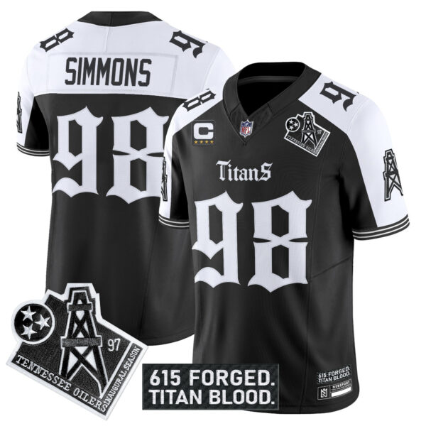 Men's Tennessee Titans 'Titan Gothic Shadows Drop' Vapor Limited Jersey - All Stitched - Image 28