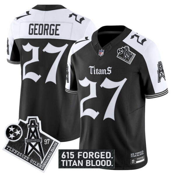 Men's Tennessee Titans 'Titan Gothic Shadows Drop' Vapor Limited Jersey - All Stitched - Image 30
