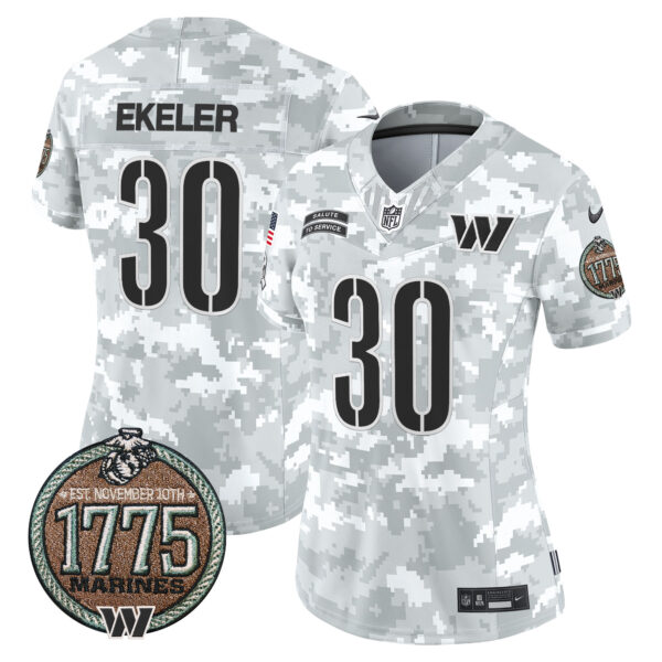Women's Washington Commanders 2024 Salute to Service Establishment Year Patch Vapor Limited Jersey - All Stitched - Image 3