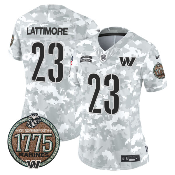 Women's Washington Commanders 2024 Salute to Service Establishment Year Patch Vapor Limited Jersey - All Stitched - Image 8