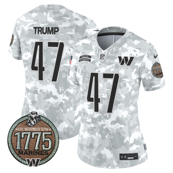 Women's Washington Commanders 2024 Salute to Service Establishment Year Patch Vapor Limited Jersey - All Stitched - Image 9