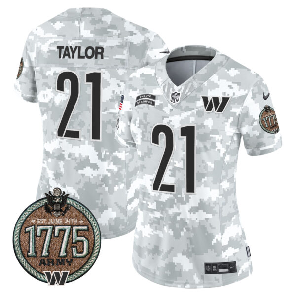 Women's Washington Commanders 2024 Salute to Service Establishment Year Patch Vapor Limited Jersey - All Stitched - Image 15