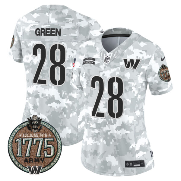 Women's Washington Commanders 2024 Salute to Service Establishment Year Patch Vapor Limited Jersey - All Stitched - Image 16