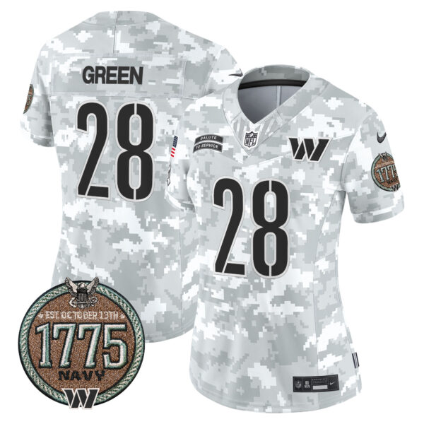 Women's Washington Commanders 2024 Salute to Service Establishment Year Patch Vapor Limited Jersey - All Stitched - Image 25
