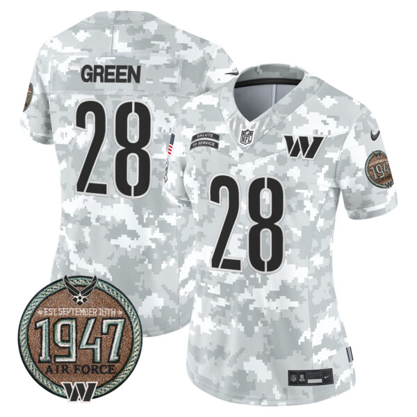 Women's Washington Commanders 2024 Salute to Service Establishment Year Patch Vapor Limited Jersey - All Stitched - Image 34