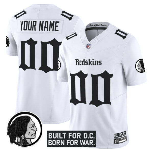 Washington Redskins 'Gothic Capital Edition' Vapor Limited Custom Jersey V2 - All Stitched - Image 2